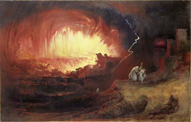 John Martin The Destruction of Sodom and Gomorrah, china oil painting image